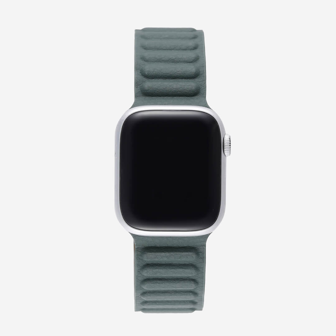 Magnetic Link Apple Watch Band - Sequoia Green