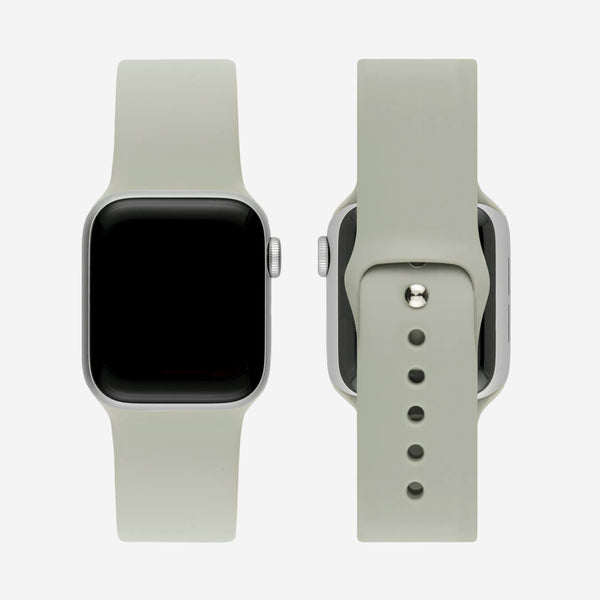 Classic Silicone Apple Watch Band Concrete The Salty Fox