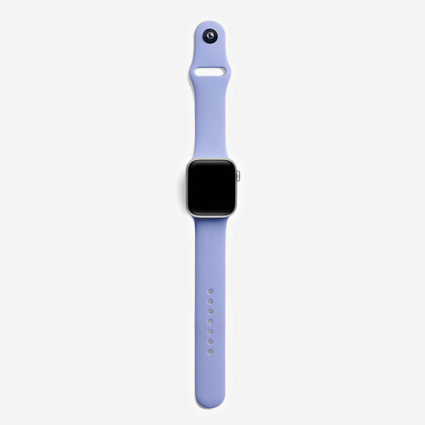 Classic Silicone Apple Watch Band English Lavender The Salty Fox
