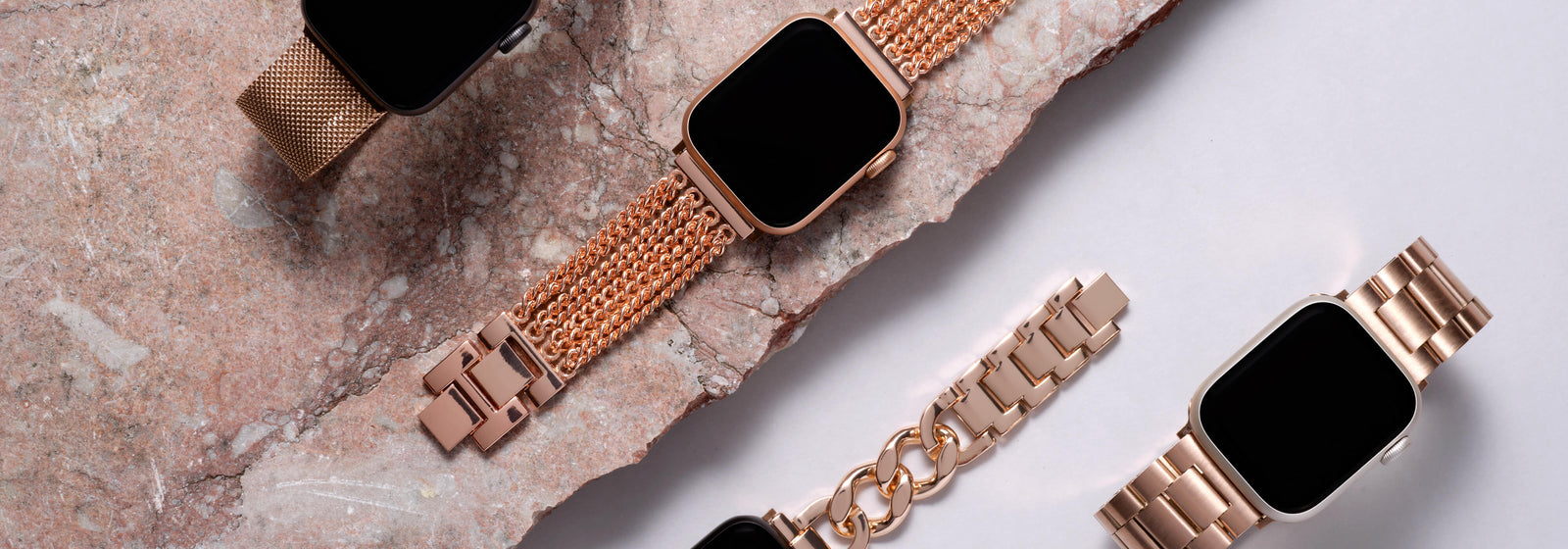 Vintage Rose Gold Apple Watch Bands