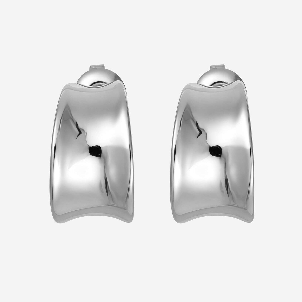 Alice Hoop Earrings - Silver