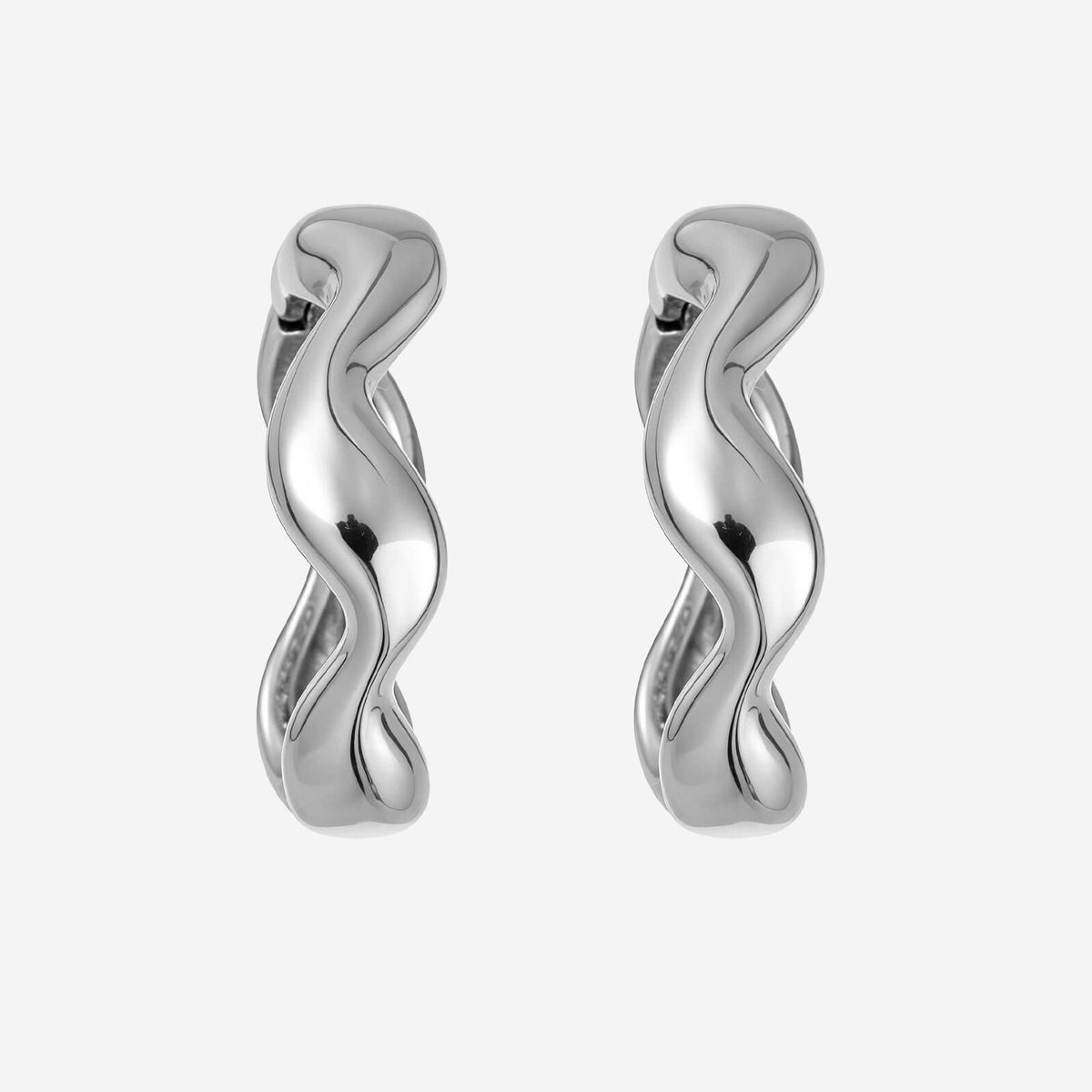 Camilla Hoop Earrings - Silver