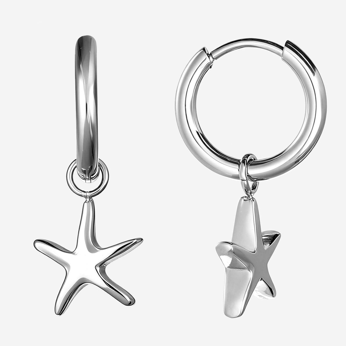 Celeste Huggie Earrings - Silver
