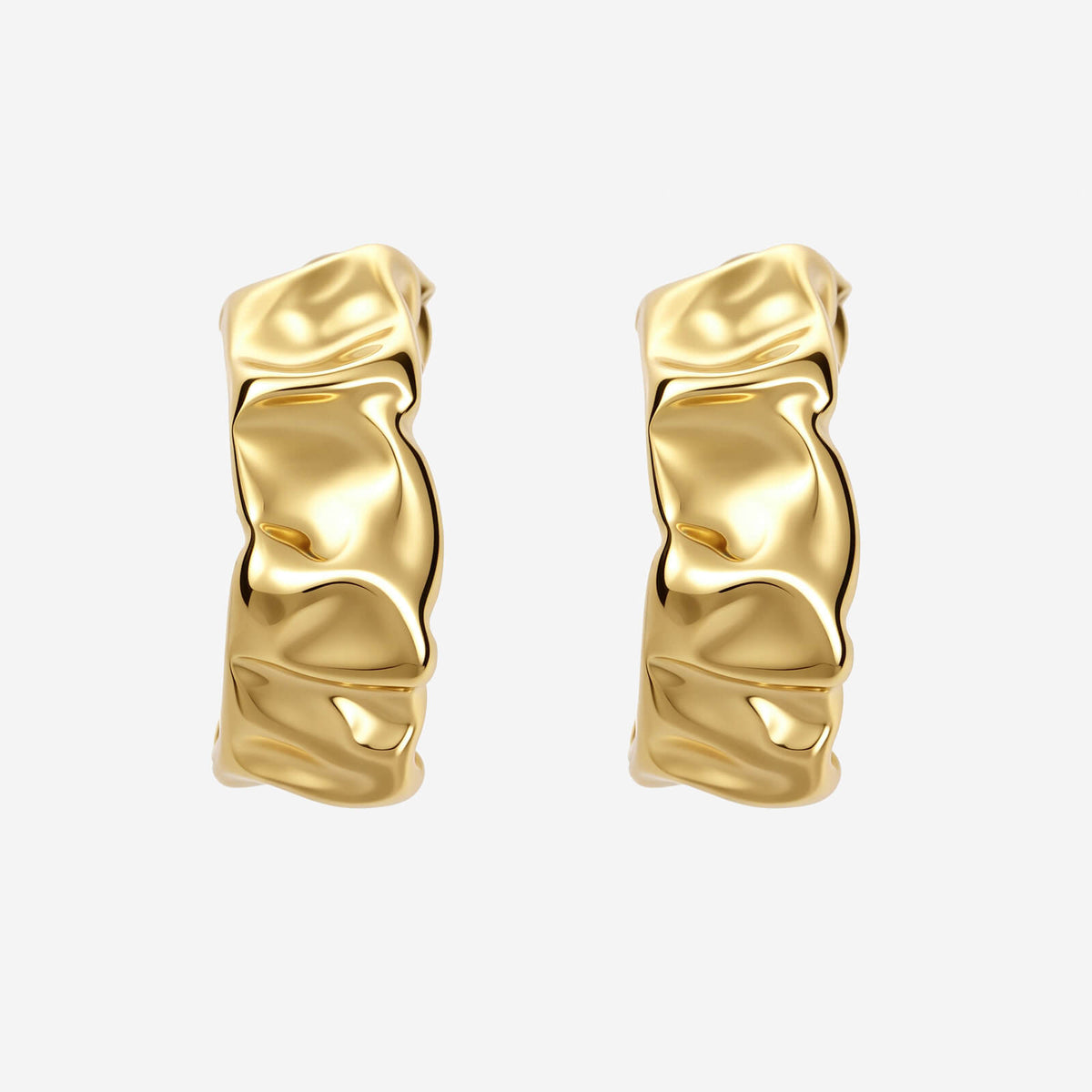 Ivy Hoop Earrings - Gold