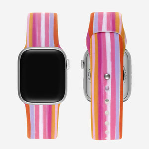 Classic Silicone Apple Watch Band - Gelato Stripe