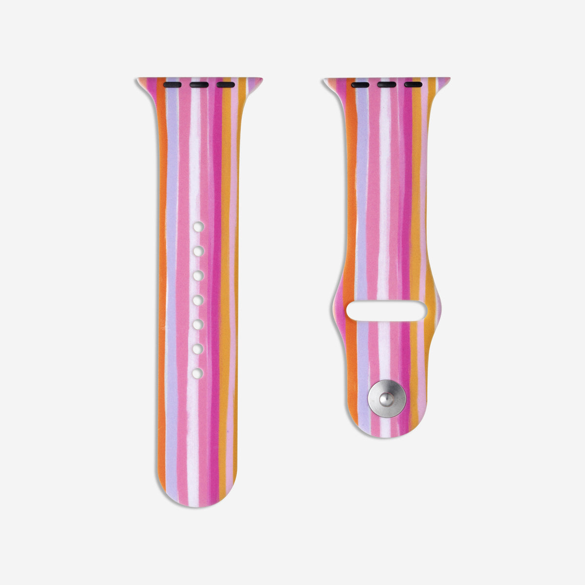 Classic Silicone Apple Watch Band - Gelato Stripe