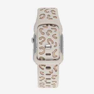 Duo Tone Silicone Apple Watch Band - Light Leopard
