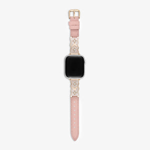 Osaka Leather Apple Watch Band - Peony
