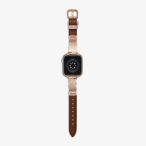 Osaka Leather Apple Watch Band - Peony