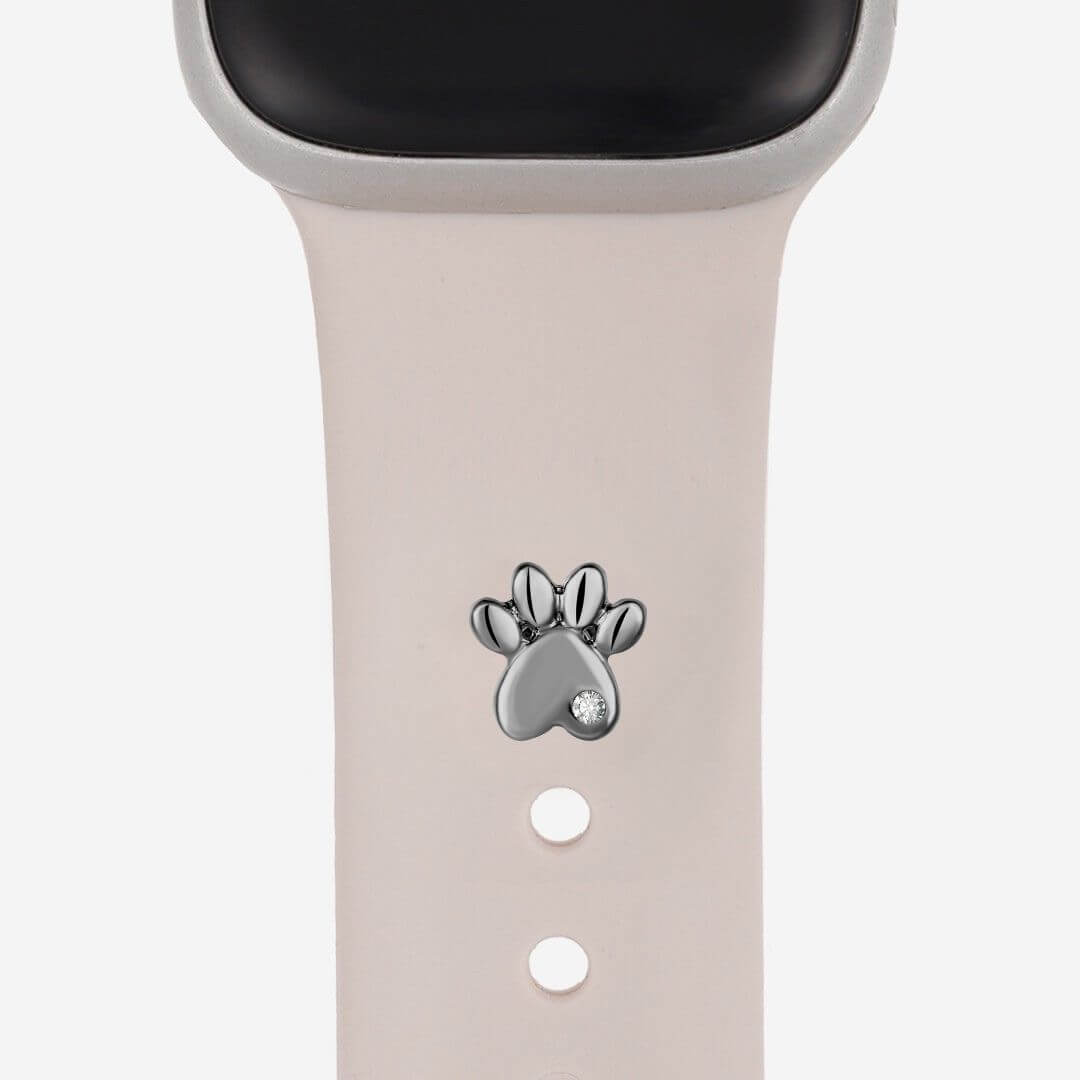 Paw Print Apple Watch Charm - Black