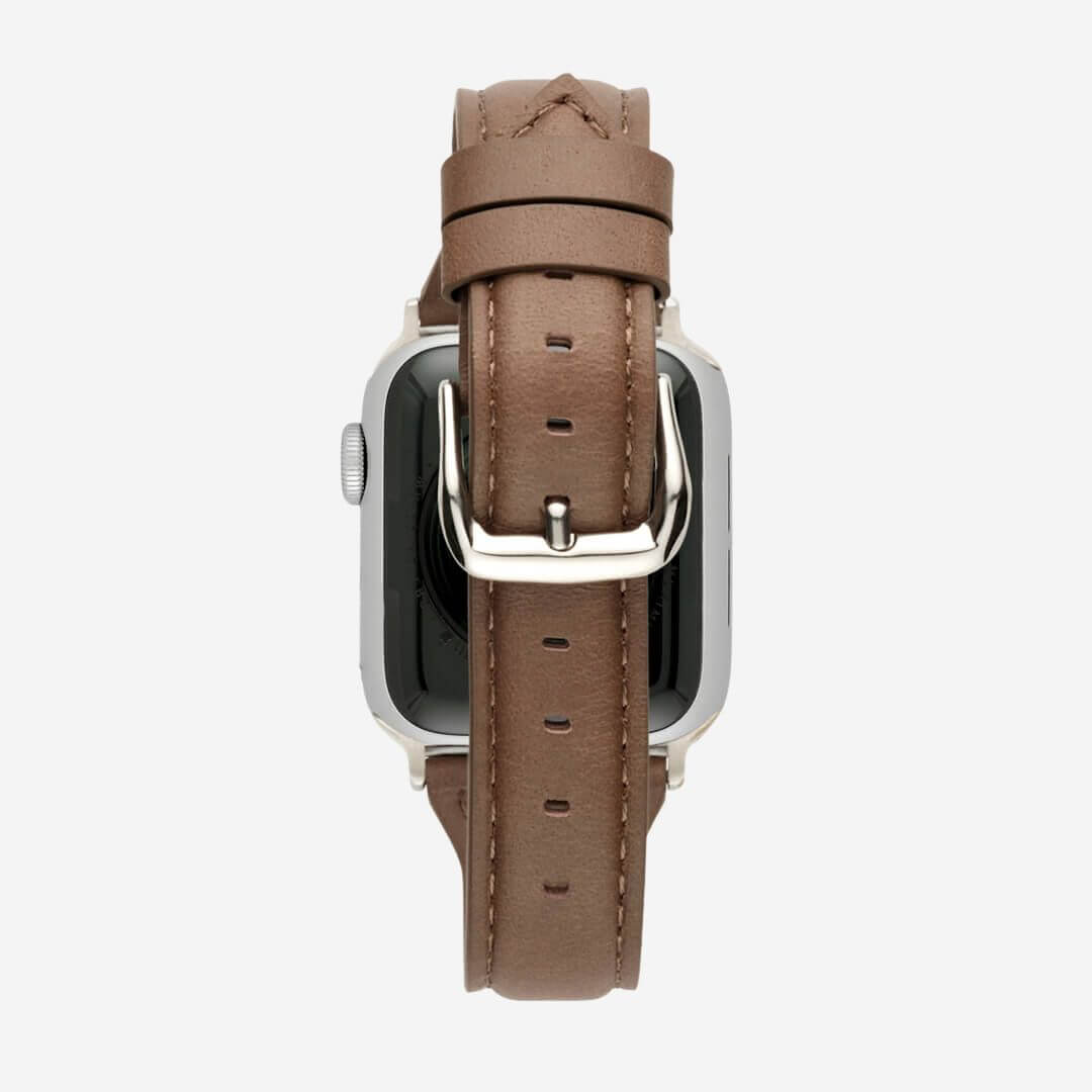 Slim Leather Apple Watch Band - Oyster