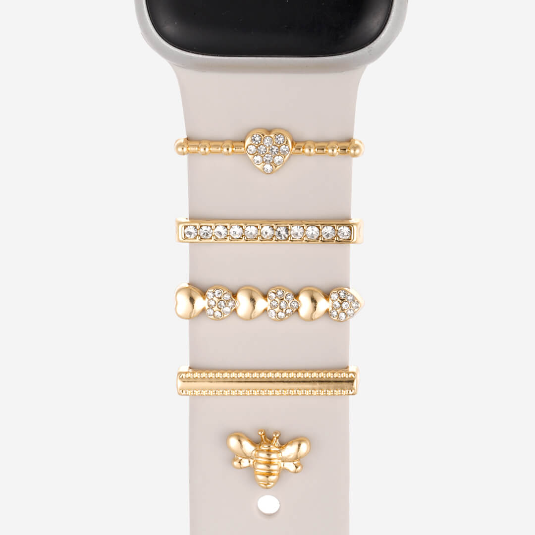 Bumblebee Apple Watch Bar &amp; Charm Set - Gold