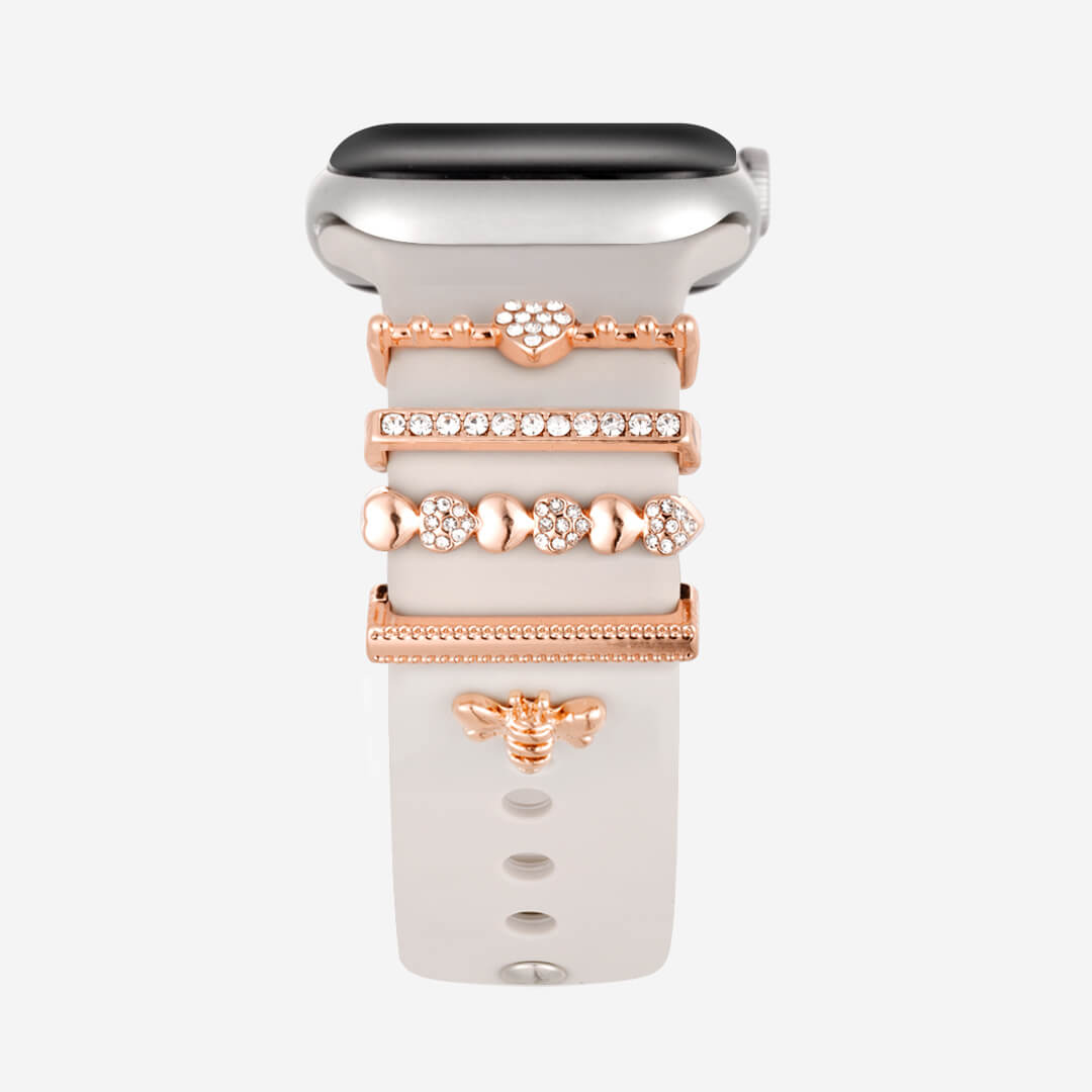 Bumblebee Apple Watch Bar &amp; Charm Set - Rose Gold