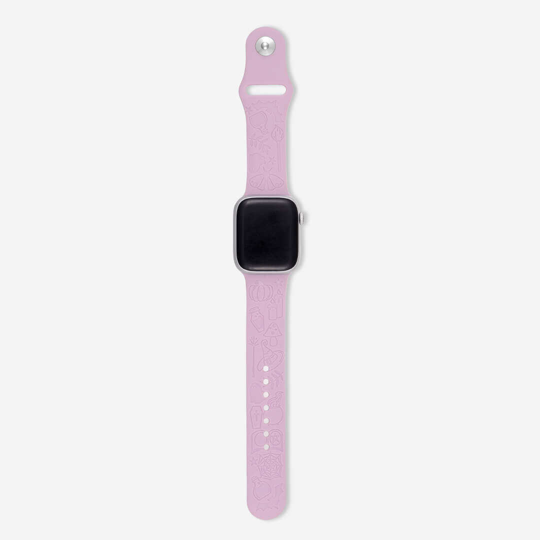 Engraved Silicone Apple Watch Band - Halloween 