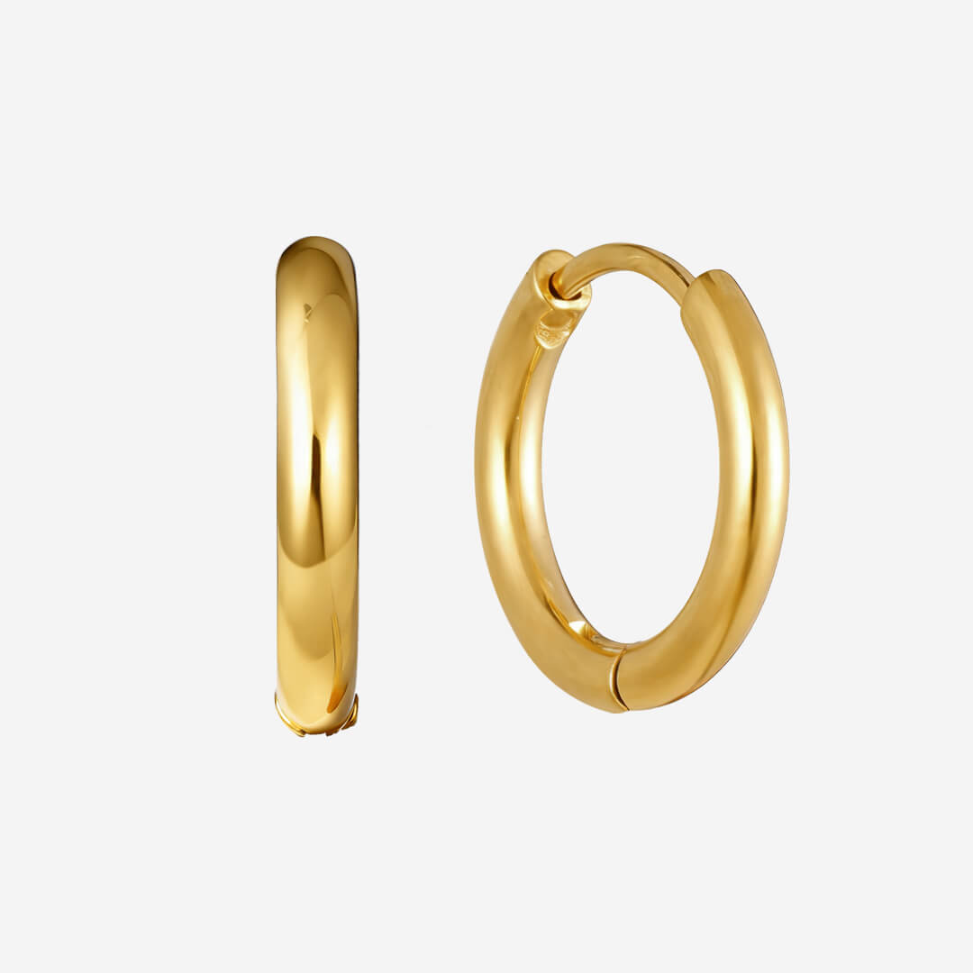 Maya Huggie Earrings - Gold