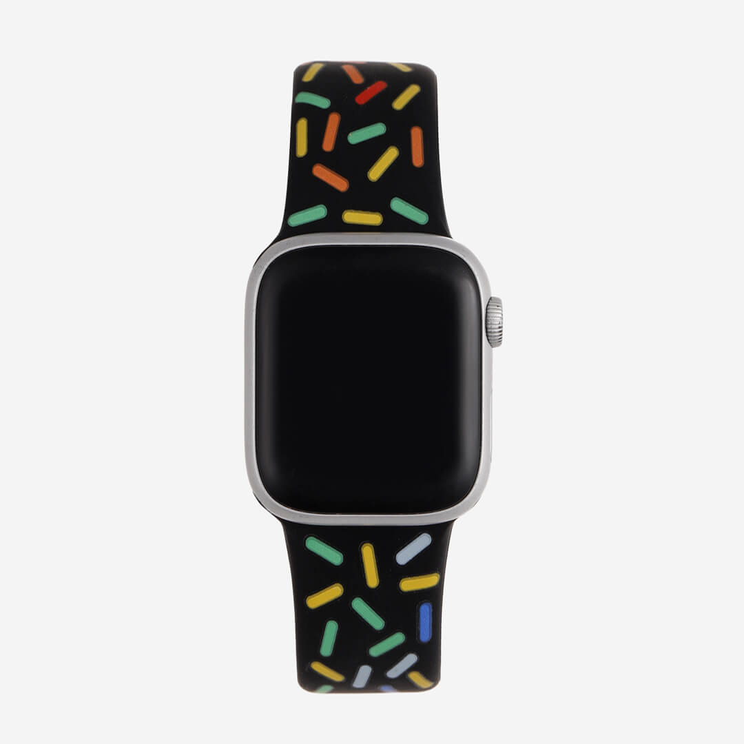 Midsumma Silicone Apple Watch Band - Black