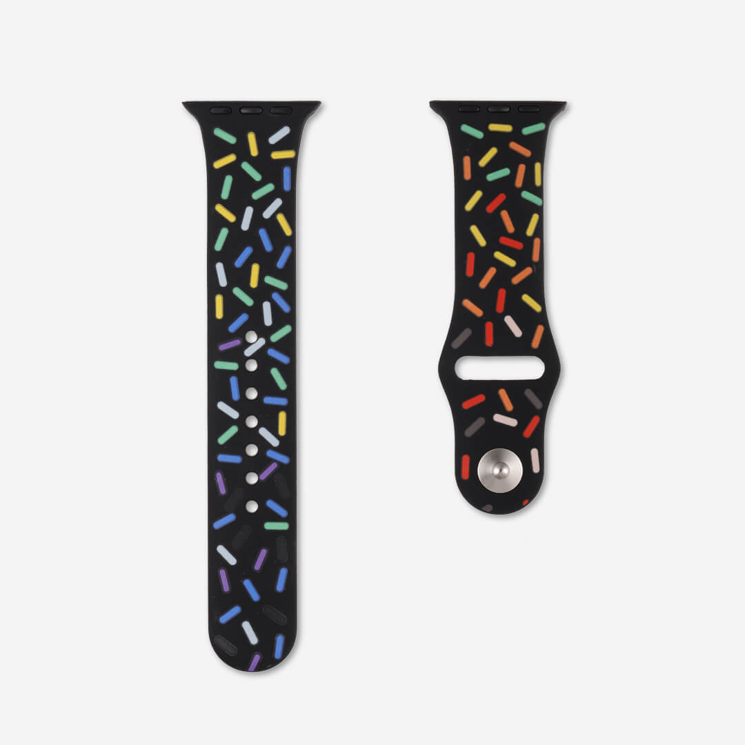 Midsumma Silicone Apple Watch Band - Black