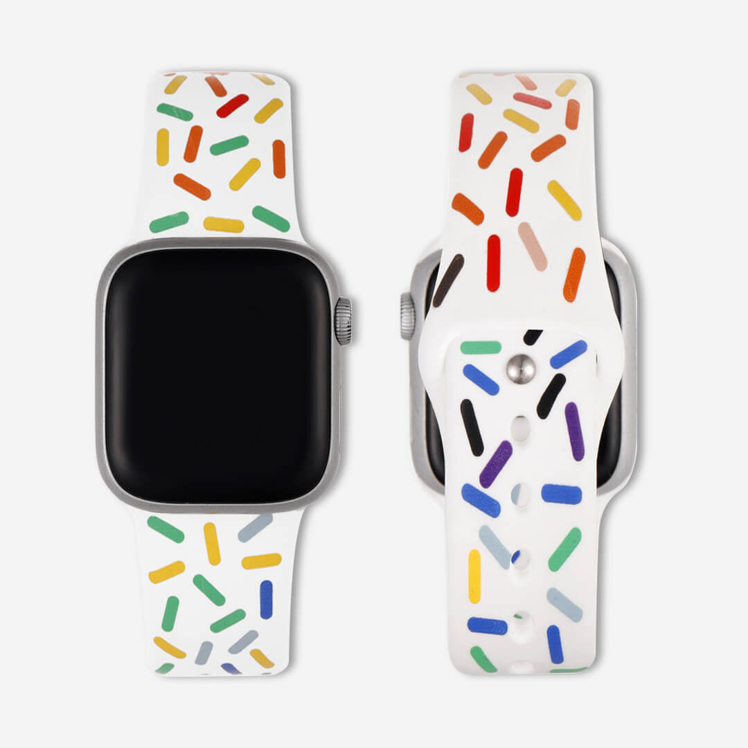 Midsumma Silicone Apple Watch Band - White