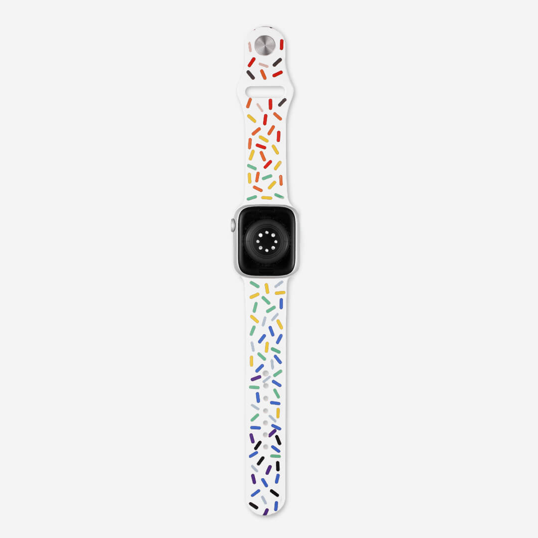 Midsumma Silicone Apple Watch Band - White