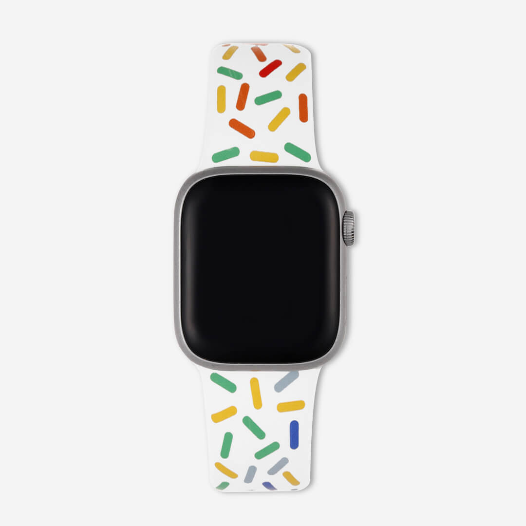 Midsumma Silicone Apple Watch Band - White