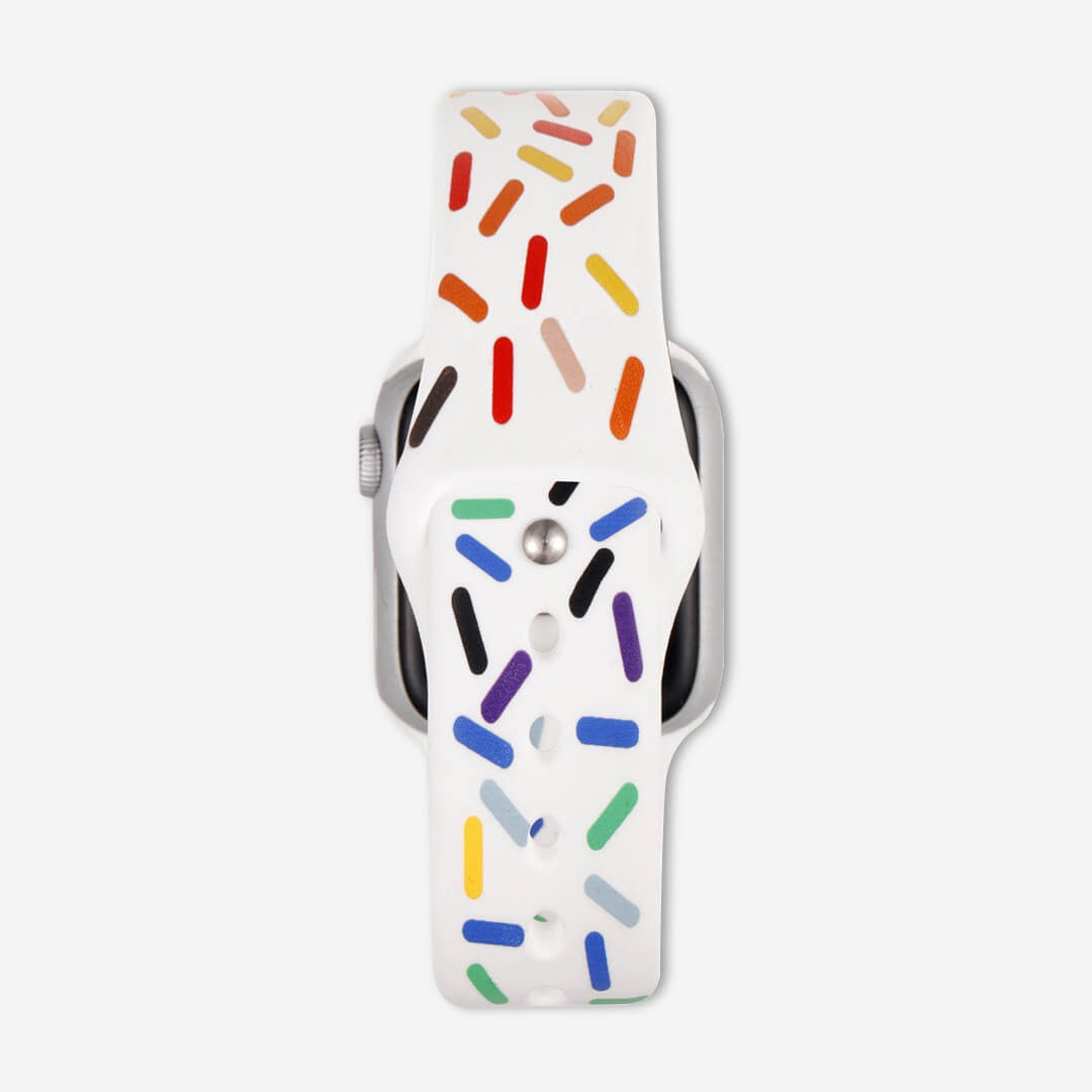 Midsumma Silicone Apple Watch Band - White