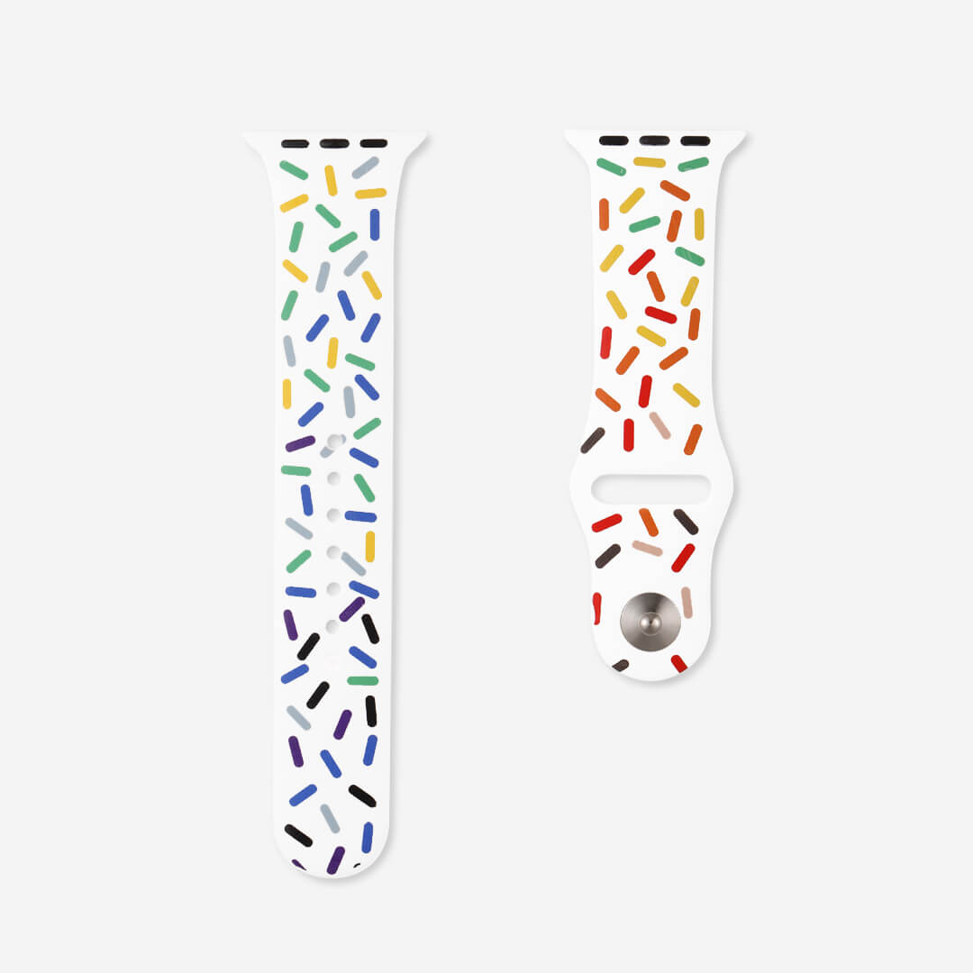 Midsumma Silicone Apple Watch Band - White