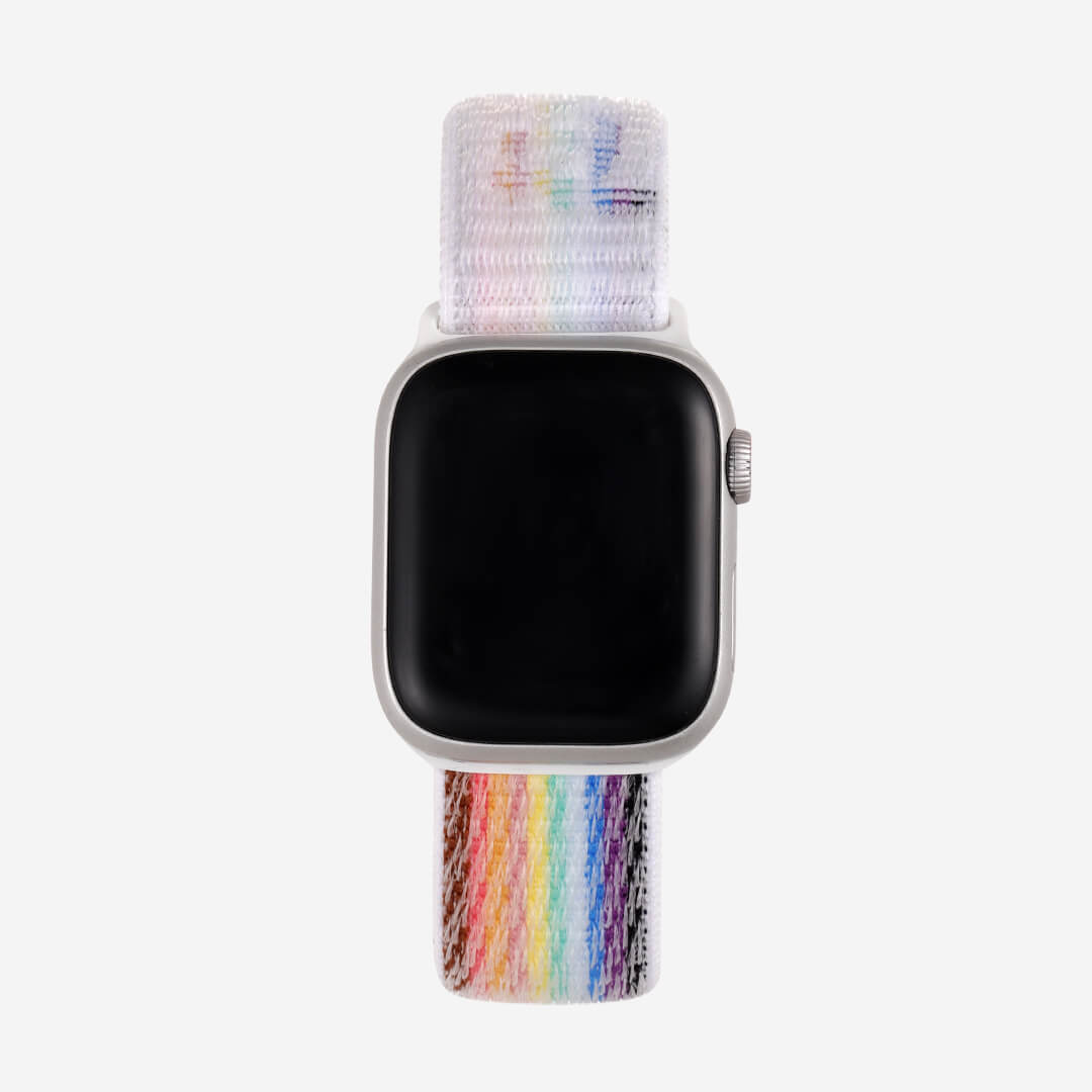 Striped Sport Loop Apple Watch Band - Midsumma Light