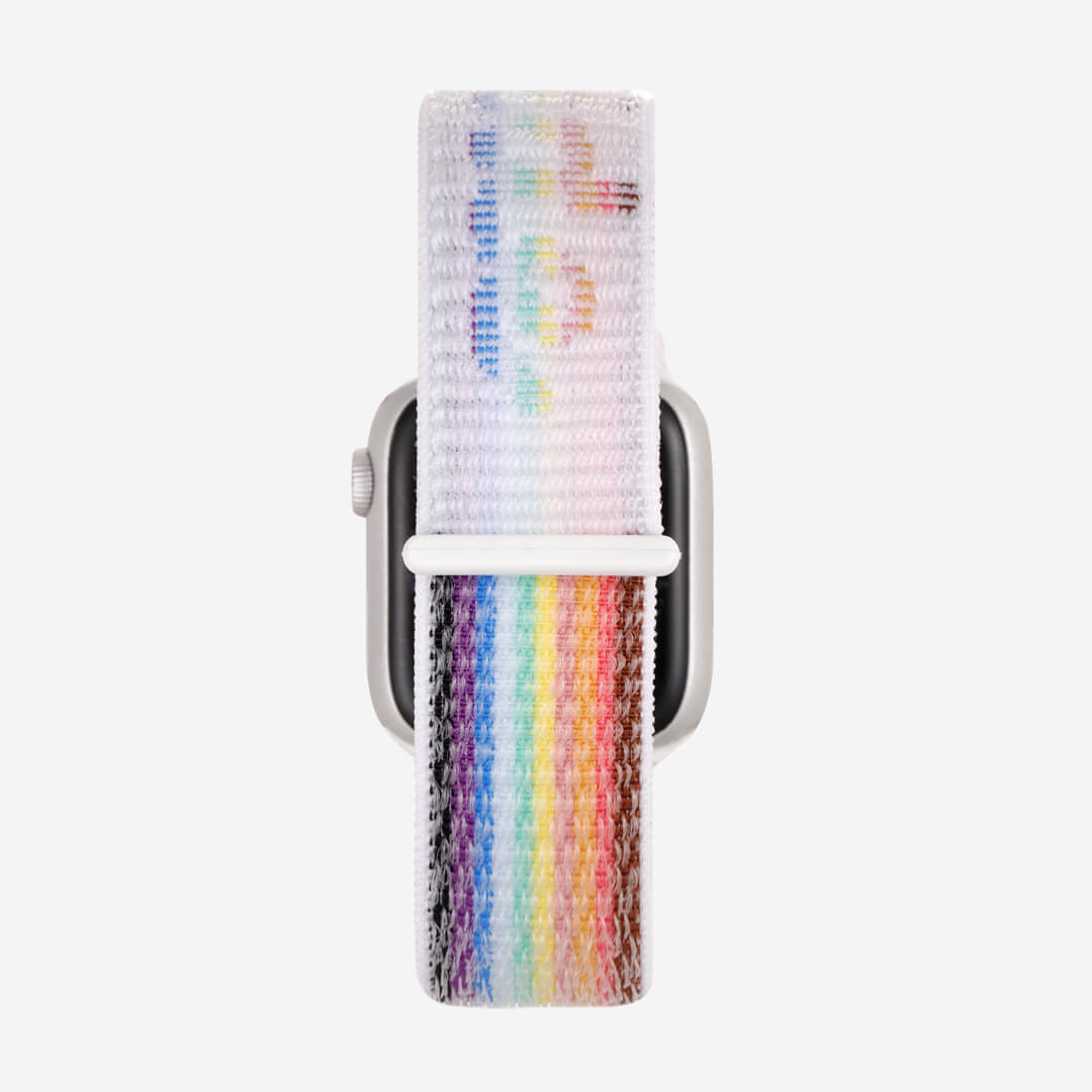 Striped Sport Loop Apple Watch Band - Midsumma Light