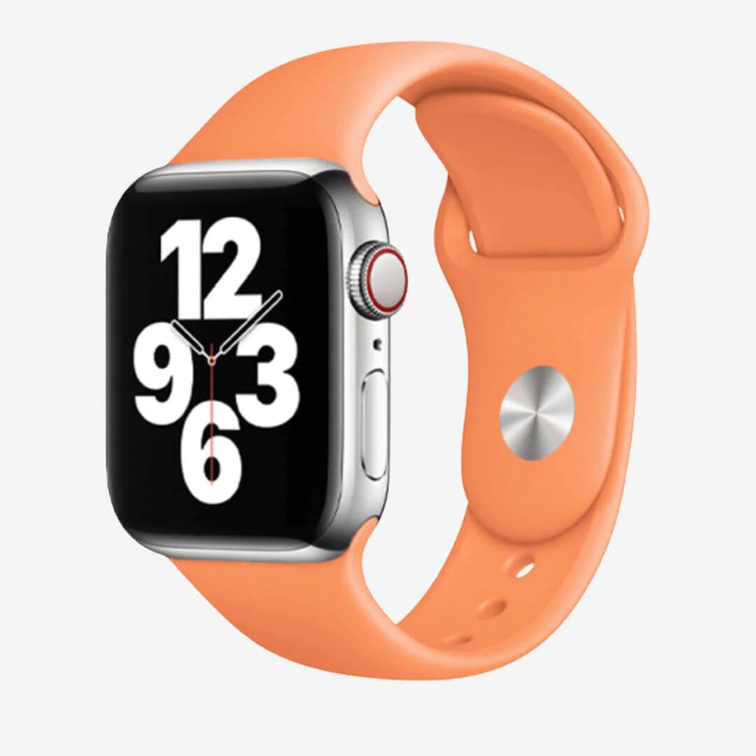 Classic Silicone Apple Watch Band - Papaya