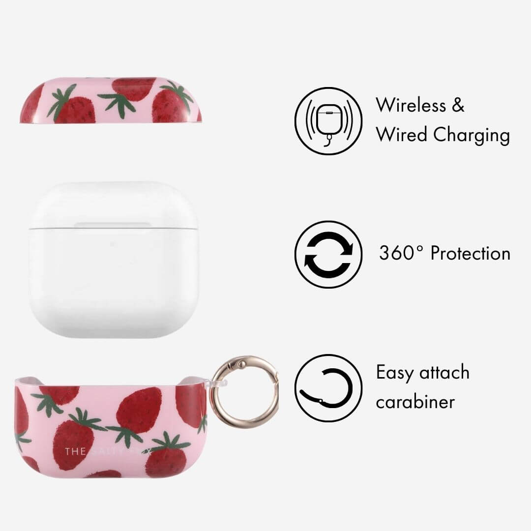 Strawberry Kisses Airpod Case 