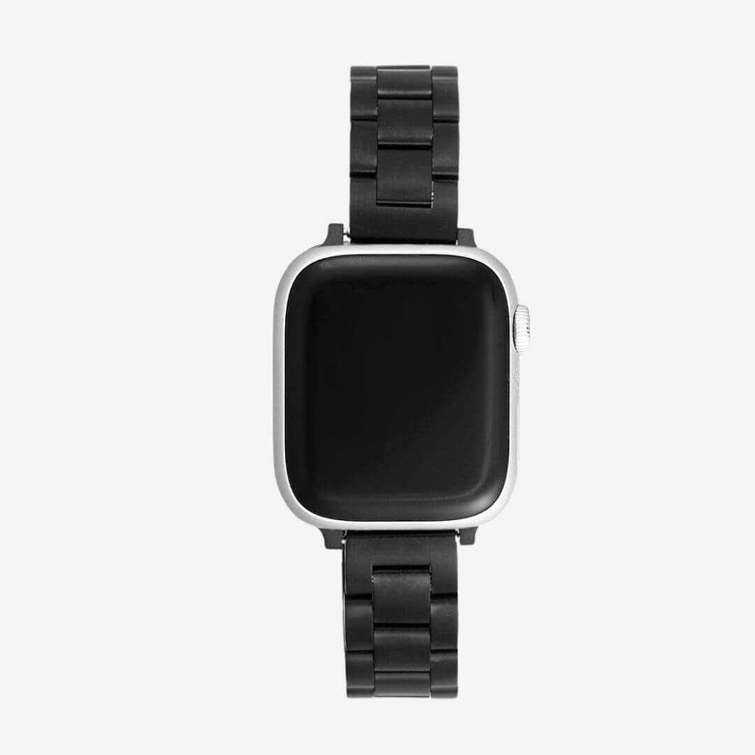 Berlin Stainless Steel Apple Watch Band - Matte Black