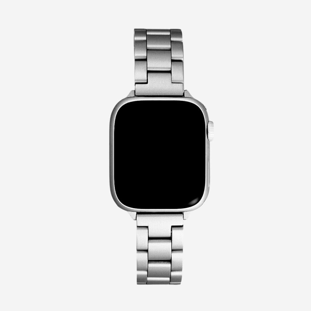 Berlin Stainless Steel Apple Watch Band - Silver