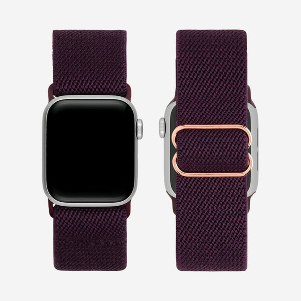 Bondi Nylon Loop Apple Watch Band - Raisin - The Salty Fox