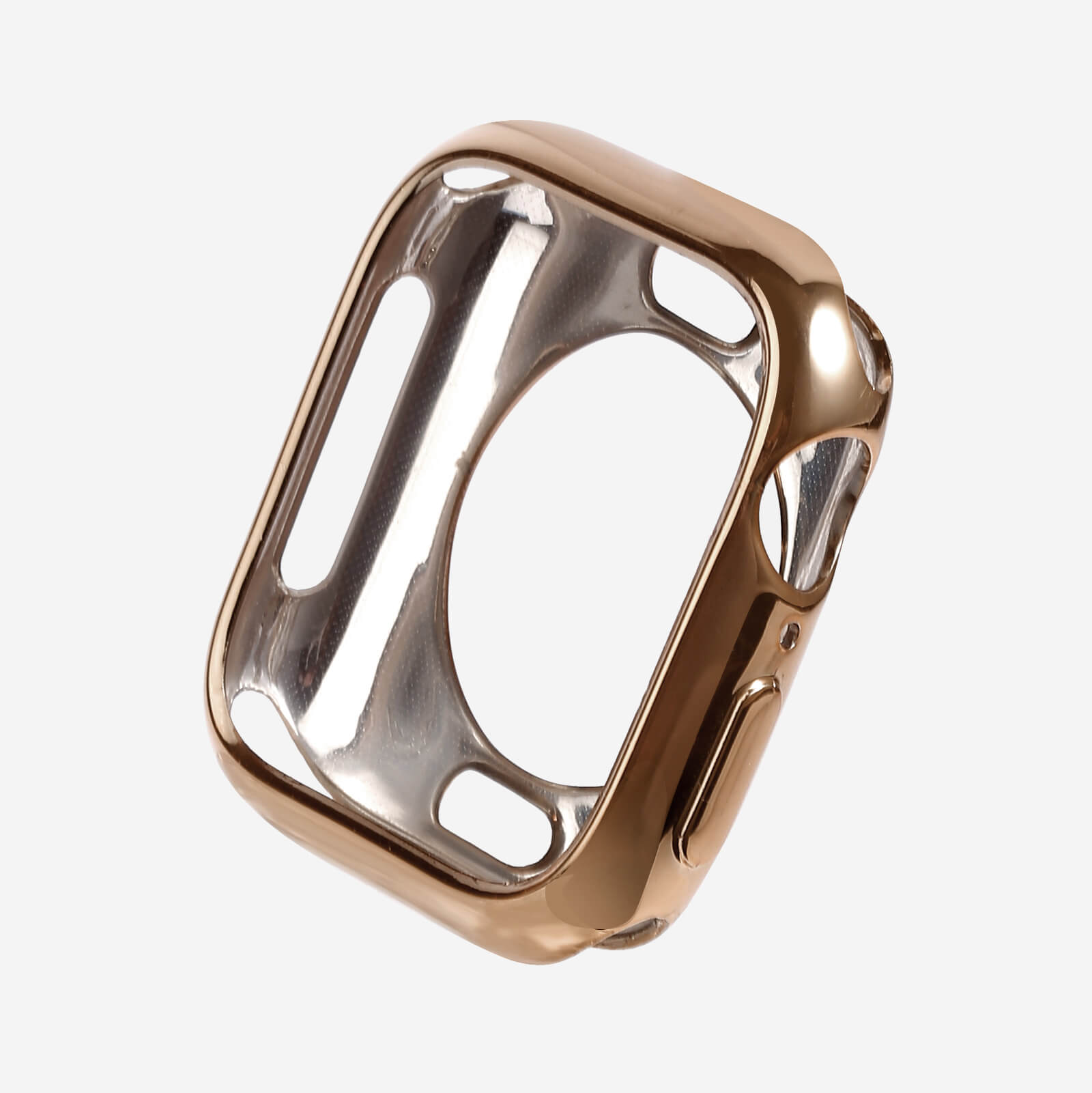 Apple Watch TPU Chrome Bumper Protection Case - Vintage Rose Gold