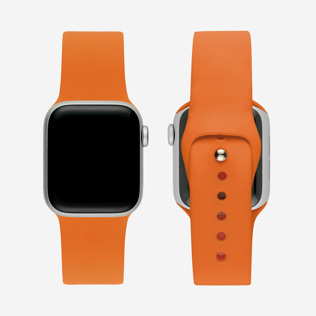 Classic Silicone Apple Watch Band - Orange