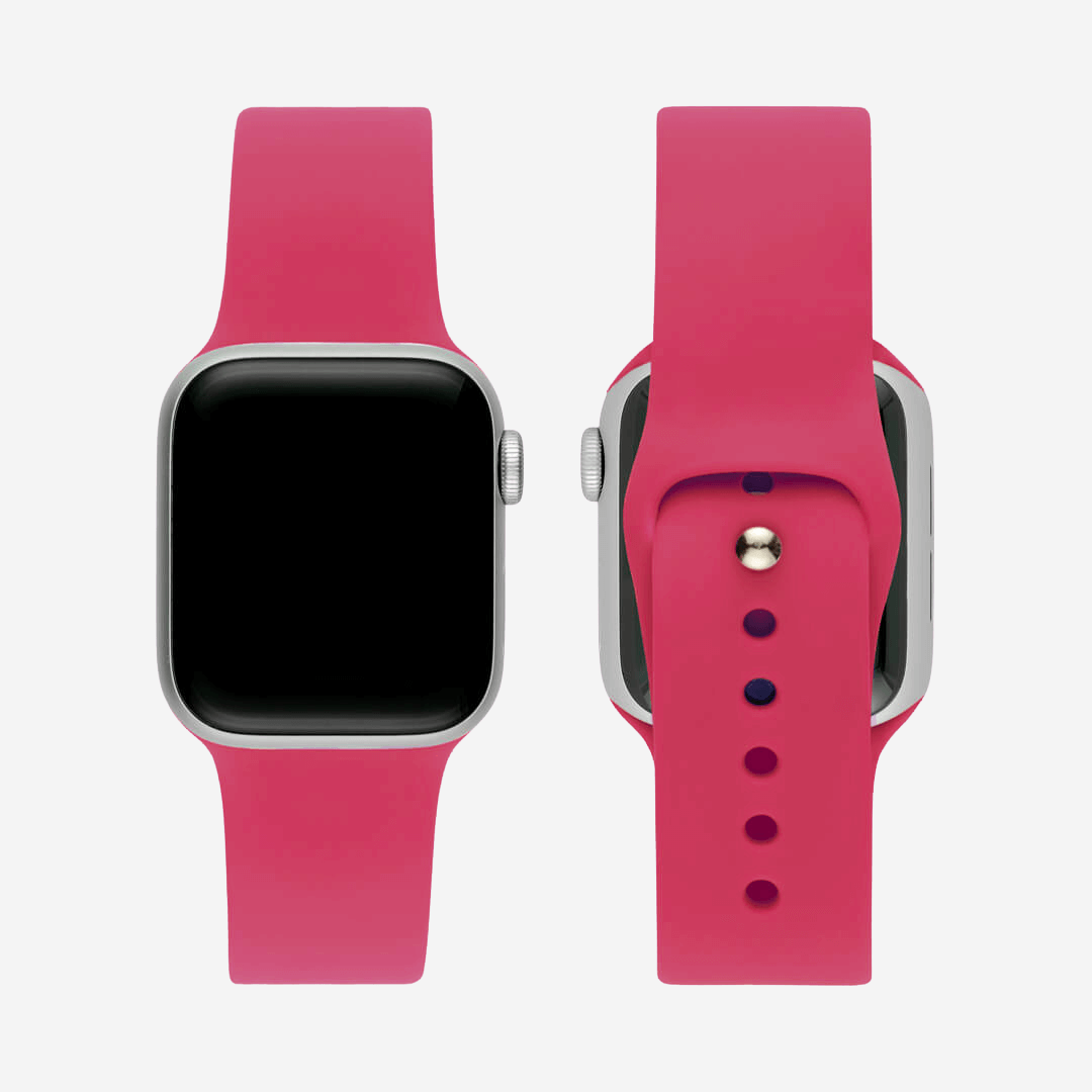 Classic Silicone Apple Watch Band - Pomegranate