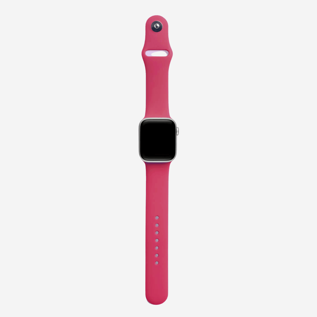 Classic Silicone Apple Watch Band - Pomegranate