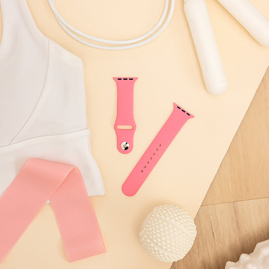 Classic Silicone Apple Watch Band - Baby Pink