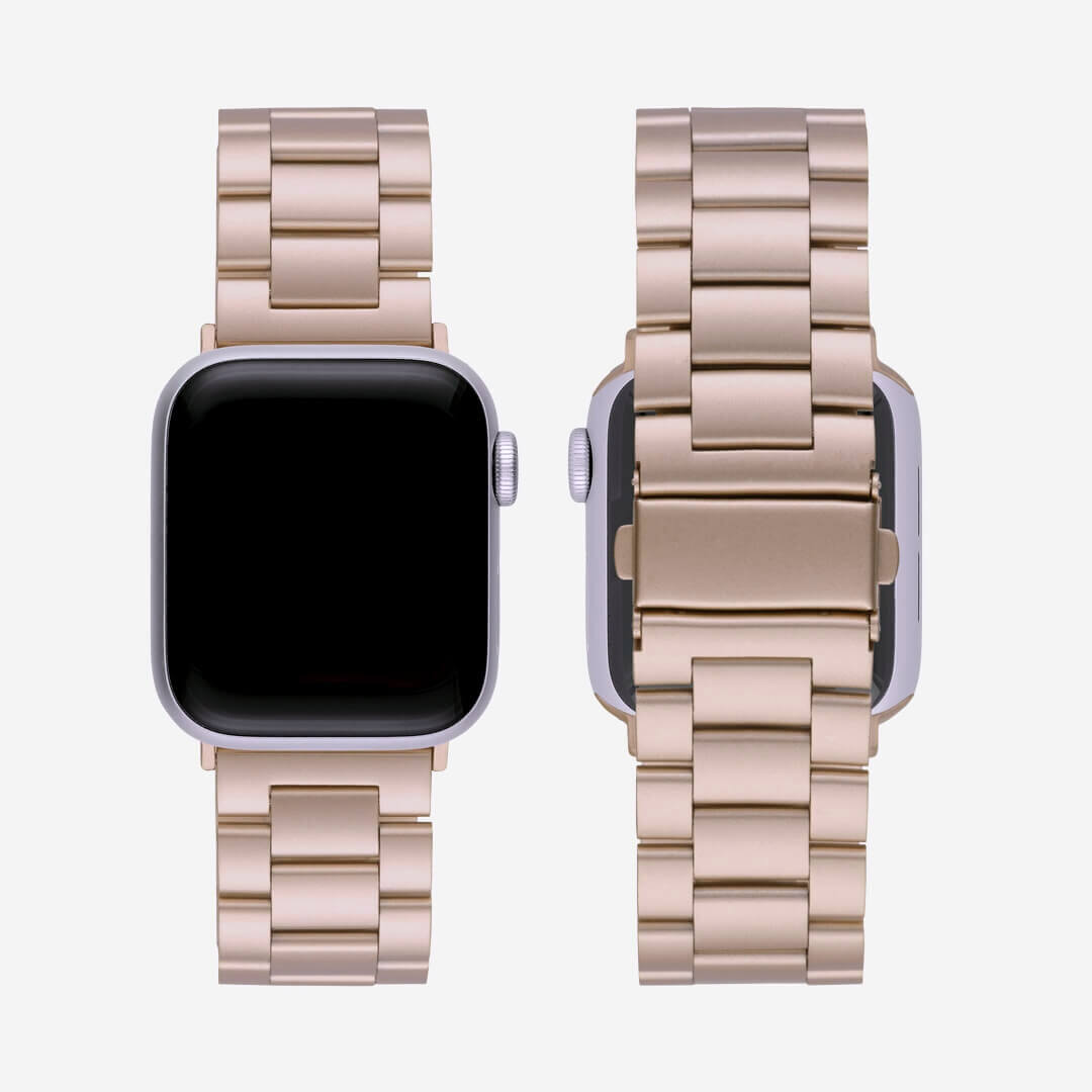 Classic Stainless Steel Apple Watch Band - Vintage Gold