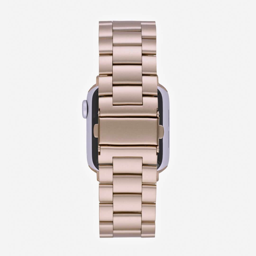 Classic Stainless Steel Apple Watch Band - Vintage Gold