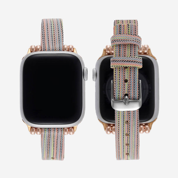 Helsinki Canvas Apple Watch Band Neon The Salty Fox