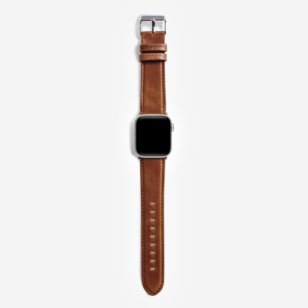 Italian Calf Leather Apple Watch Band - Sand