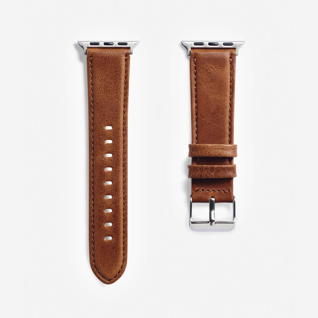 Italian Calf Leather Apple Watch Band - Sand