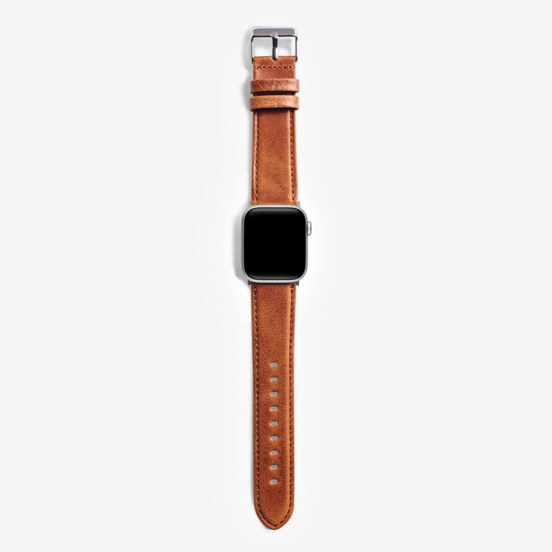Italian Calf Leather Apple Watch Band - Sand