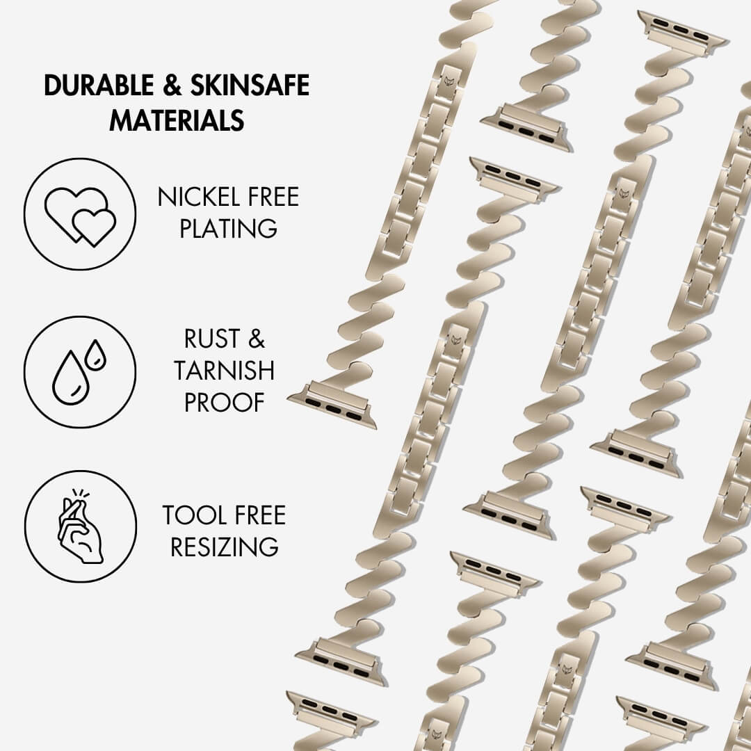 Nickel Free Plating, Rust Free & Tarnish Resistant, Tool Free Resizing