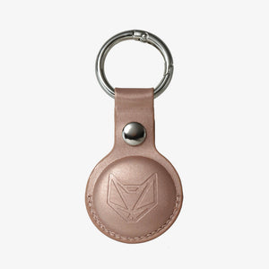 Leather AirTag Case - Rose Gold