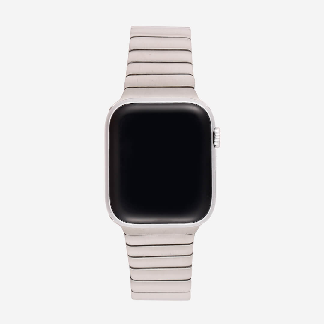 Link Bracelet Apple Watch Band Silver The Salty Fox