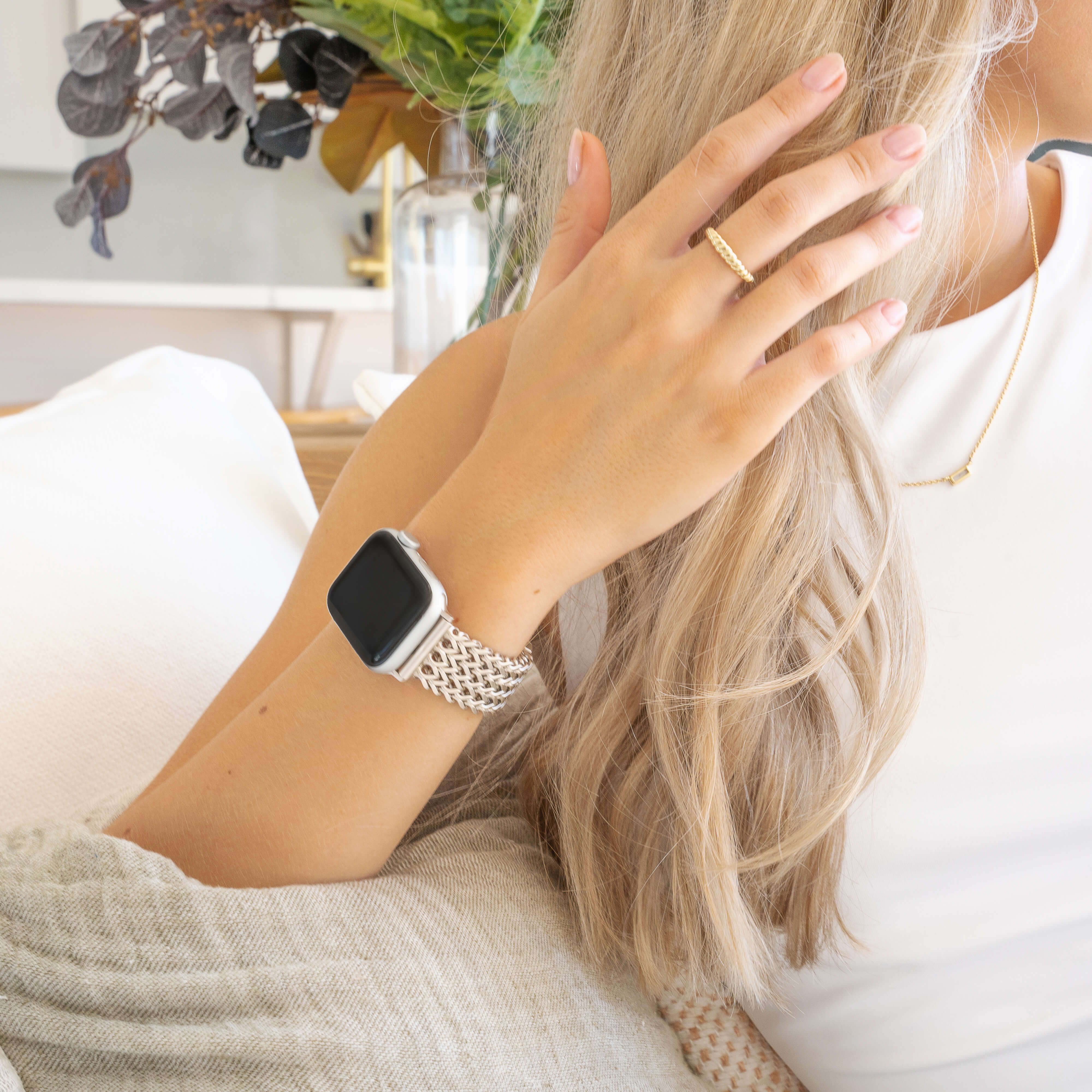 Bracelet Apple Watch Milanais Starlight