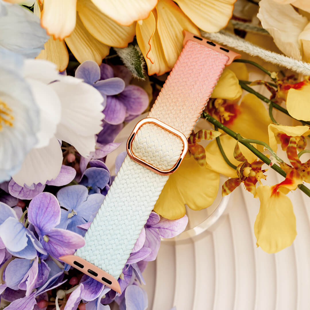 Maui Braided Loop Apple Watch Band - Ombre Rainbow