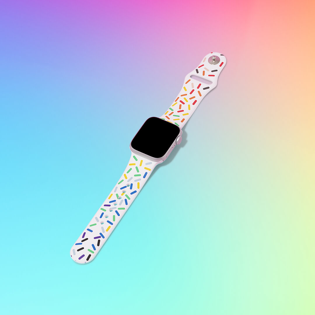 Midsumma Silicone Apple Watch Band - White